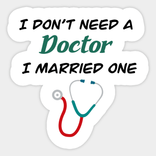 Funny Doctor Profession Sticker